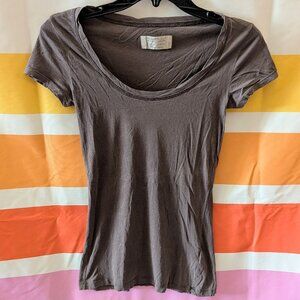 Allsaints Stam Tee Mushroom Brown Layering Grunge Fall Indie Whimsigoth Forest 2